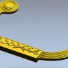 Скоба Лаур - 3D модель STL мебельной ручки для ЧПУ
