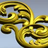 Барочный акантовый завиток - 3D модель STL для ЧПУ