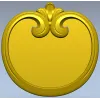 Regal Scroll Medallion - STL 3D model for CNC