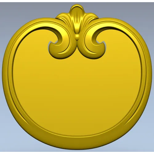 Regal Scroll Medallion - STL 3D model for CNC