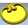 Regal Scroll Medallion - STL 3D model for CNC