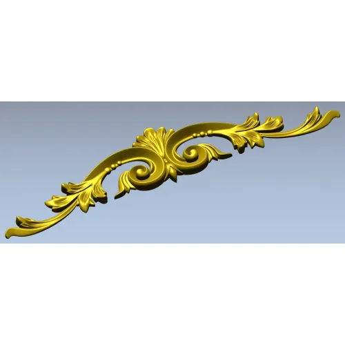 Rococo Acanthus Applique STL for CNC milling