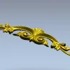 Rococo Acanthus Applique STL for CNC milling