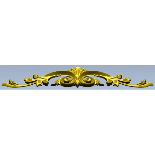Rococo Acanthus Applique STL for CNC milling