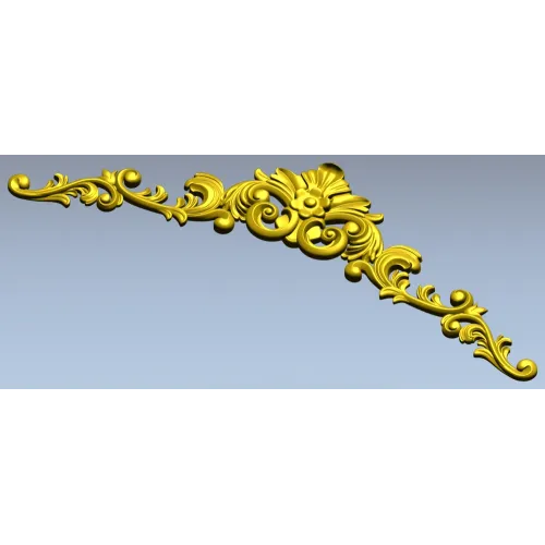 Акантовый картуш для ЧПУ - 3D модель STL для резьбы по дереву