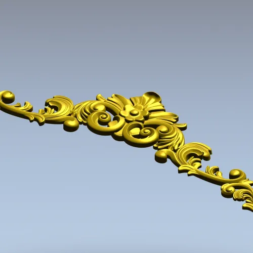 Акантовый картуш для ЧПУ - 3D модель STL для резьбы по дереву