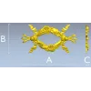 Floral Ribbon Cartouche STL for CNC