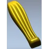 Флейтованная мебельная ножка - 3D STL модель для ЧПУ