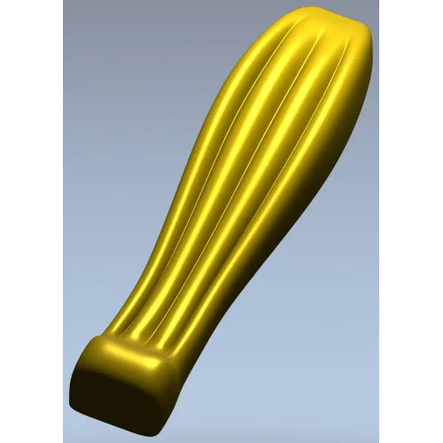 Флейтованная мебельная ножка - 3D STL модель для ЧПУ