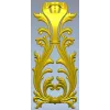 Regal Acanthus Cartouche - STL 3D model for CNC