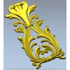 Regal Acanthus Cartouche - STL 3D model for CNC