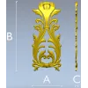 Regal Acanthus Cartouche - STL 3D model for CNC