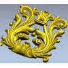 Rococo Acanthus Cartouche STL for CNC