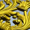 Rococo Acanthus Cartouche STL for CNC