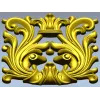 Rococo Acanthus Cartouche STL for CNC