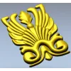stl модель накладки "Крылья аканта" - 3D модель stl для ЧПУ