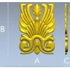 stl модель накладки "Крылья аканта" - 3D модель stl для ЧПУ