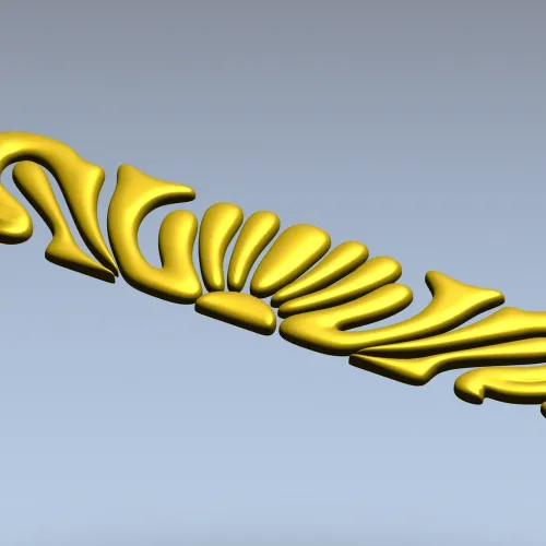 Рельефный картуш "Рассвет" - 3D модель STL для ЧПУ