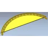 Semi-Circular Acanthus Pediment STL 3D Model