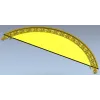 Semi-Circular Acanthus Pediment STL 3D Model