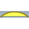 Semi-Circular Acanthus Pediment STL 3D Model