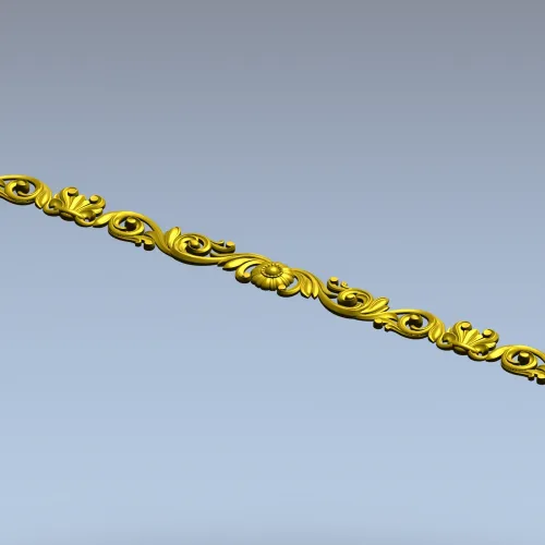 Ornamental Acanthus Border - STL 3D Model for CNC