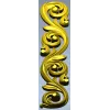 Acanthus Scroll STL 3D Model for CNC - Vertical Decorative Applique