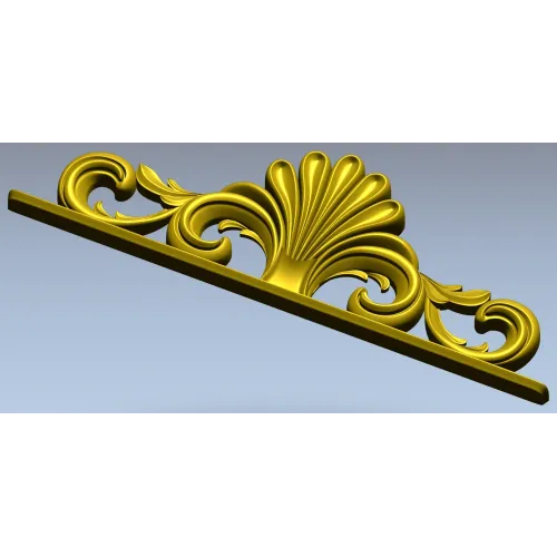 Веерный картуш - 3D модель STL для ЧПУ