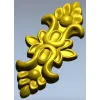 Вертикальный декоративный картуш STL для ЧПУ - 3D модель для фрезеровки