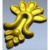 Флоральный картуш для ЧПУ - 3D модель STL для фрезера