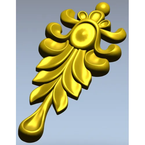 Regal Acanthus Drop - STL 3D Model