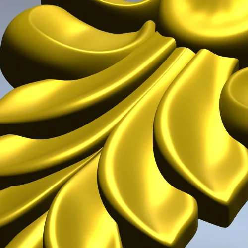 Regal Acanthus Drop - STL 3D Model