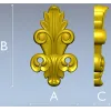 Вертикальный резной декор "Флоралис" - STL для ЧПУ