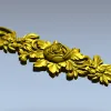 Резная аппликация с розой - 3D модель STL для ЧПУ