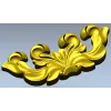 Рокайльная палметта - 3D модель STL для ЧПУ
