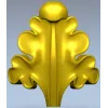 Рельефный дубовый лист - STL модель для ЧПУ