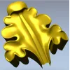 Рельефный дубовый лист - STL модель для ЧПУ