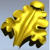 Рельефный дубовый лист - STL модель для ЧПУ