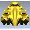 Рельефный дубовый лист - STL модель для ЧПУ