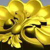 Розетка "Лунный бутон" - декоративная 3D модель STL для ЧПУ