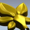 Five-Leaf Floral Applique STL for CNC Carving