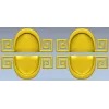Meander Oval Pair - decorative STL 3D model for CNC