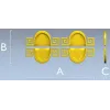 Meander Oval Pair - decorative STL 3D model for CNC