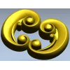 Парные классические завитки - 3D модель STL для ЧПУ
