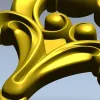 STL модель картуша для ЧПУ - декоративная накладка