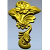3D модель STL - вертикальный цветочный орнамент для ЧПУ