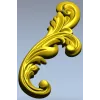 Acanthus Scroll STL 3D model for CNC carving