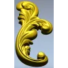 Acanthus Scroll STL 3D model for CNC carving