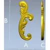 Acanthus Scroll STL 3D model for CNC carving