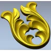 Листовая капля - акантовый орнамент в формате STL для ЧПУ
